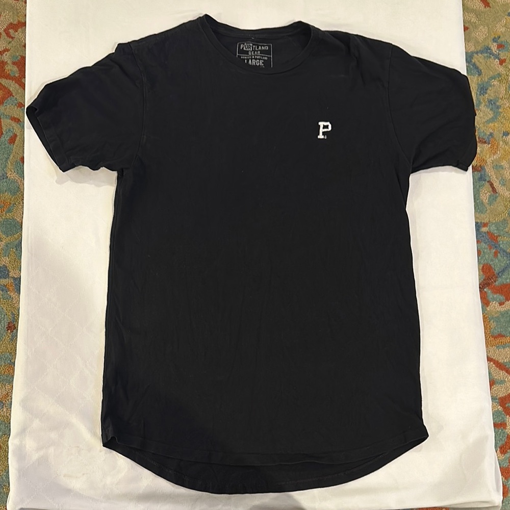 Portland Gear men’s Black Men's T tee Shirt large‎ EUC